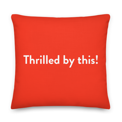 WYRBW Pillow: Thrilled by This!