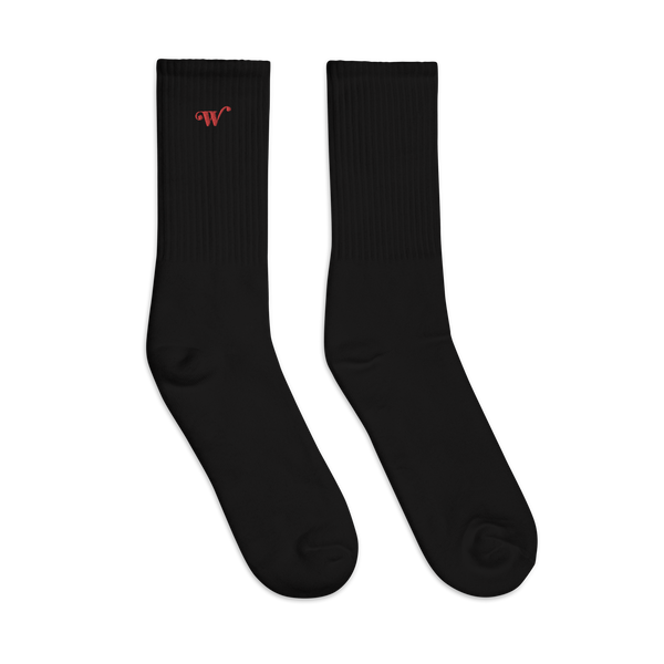 W Embroidered Socks